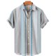 thumbnail image 3 of Camisas lisas de patchwork para hombre, ropa sencilla con estampado 3D, camisas hawaianas de playa, blusas Y2K de manga corta, ropa vintage, blusa con solapa, 3 of 5