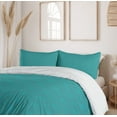 thumbnail image 6 of Ambesonne Antique Oriental Duvet Cover Set, Monochrome Tile, Calking, Cadet Blue and Turquoise, 6 of 6