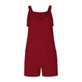 thumbnail image 5 of LADIGASU Girls Summer Strap Short Jumpsuit Sleeveless Loose Overalls Cute Rompers Shorts, 5 of 6