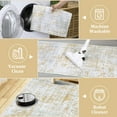 thumbnail image 6 of FairOnly 8'x10'Modern Low Pile Colorful Area Rug for Bedroom Ultra Thin Non Slip Stain Resistant Floor Cover for Living Room Dinning Room Kitchen,Grey Yellow, 6 of 7
