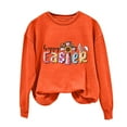 thumbnail image 2 of EGNMCR Easter T-Shirt Imprimé Graphique pour Femmes T-Shirts à Manches Courtes pour Femmes T-Shirts à Col Rond Easter Imprimé Manches Longues Chandails en Molleton T-Shirt pour Femmes, 2 of 5