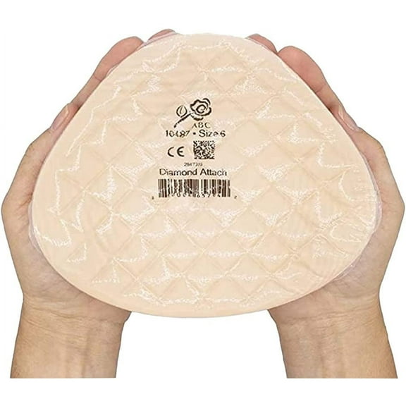 Breast Form ABC Diamond Attach Size 8 Blush Pink