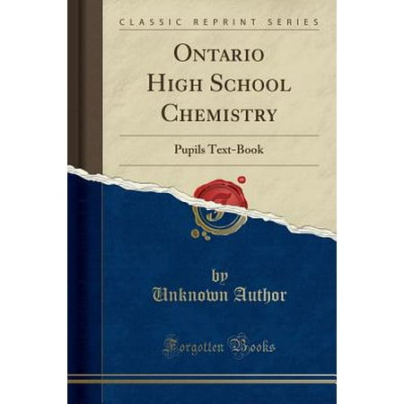 Ontario High School Chemistry Pupils Text Book Classic