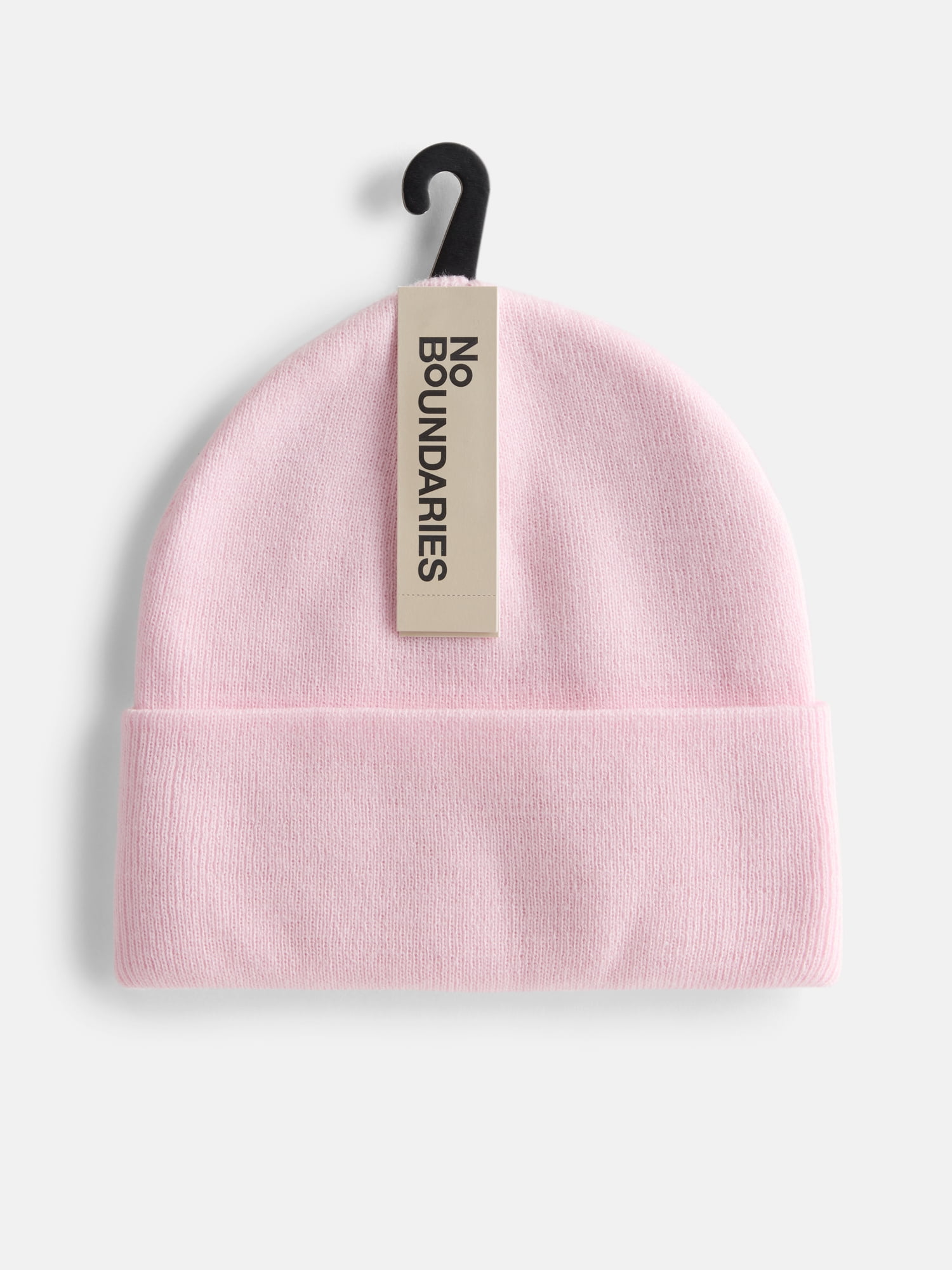No Boundaries Women's Solid Ribbed Knit Beanie