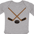 thumbnail image 4 of Inktastic Sports Hockey Sticks Boys or Girls Long Sleeve Baby Bodysuit, 4 of 5