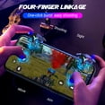 thumbnail image 4 of Soumake A1 Mobile Gaming Trigger Professional RGB Lighting Vibration Type Aim Shooting Game Controller Gamepad Pulse Key Button for Mobile Phone, 4 of 5