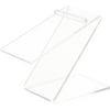 Plymor Clear Acrylic Elevated Heel "Z" Shoe Display Riser, 3" W x 6.25" D x 5.25" H (2 Pack)