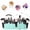 A, variant on Makeup Brushes Set , 25PCS Natural Powder Foundation Eyeshadow Blending Concealer Blusher Highlight Labeled Brushes