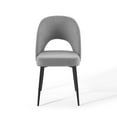 thumbnail image 5 of Modway Rouse 19" Fabric Dining Side Chair in Black and Light Gray (Set of 2), 5 of 7