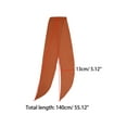 thumbnail image 2 of INSPIRE CHIC Women's Plain Solid Color Scarf Pure Scarves Long Neckerchief Hair Band Orange, 2 of 4