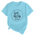 thumbnail image 4 of Loose Fit T-Shirts Girl'S Trip 2025 T Shirt Women'S Fashion Round Neck Casual Short Sleeves,Blue Women Cotton T Shirt M, 4 of 5
