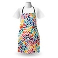 thumbnail image 3 of Leopard Print Apron, Modern and Abstract Concept Colorful Spots Dots with Animal Skin Inspirations, Unisex Kitchen Bib with Adjustable Neck for Cooking Gardening, Adult Size, Multicolor, by Ambesonne, 3 of 4