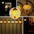 thumbnail image 5 of 3D Crescent Moon Turkish Floor Lamp - 60 Inch Boho Lamp, 8 Inch Stained Glass Shade, Handmade for Living Room, Bulb Included, 5 of 7