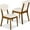 Walnut/Cream, variant on Best Choice Products 2-Piece Mid-Century Modern Wood & Upholstered Dining Chair Set - Oak/Light Gray