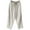 Beige, variant on Maean Casual Pants for Women Cotton Linen Elastic Waist Drawstring Frayed Hem Wide Leg Trousers with Pockets