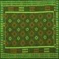 thumbnail image 1 of Ahgly Company Indoor Square Oriental Green Traditional Area Rugs, 5' Square, 1 of 1