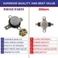 thumbnail image 7 of Whole Parts High Limit Switch Part # PJ030022 - Replacement & Compatible With Some Viking Ovens and Ranges, 7 of 7