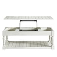 thumbnail image 1 of Steve Silver Hemingway White Alabaster Lift Top Coffee Table, 1 of 12