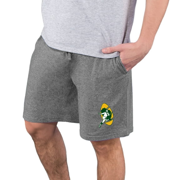 Men's Concepts Sport  Charcoal Green Bay Packers Quest Knit Jam Shorts