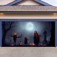 thumbnail image 4 of Dsscvnef Happy Halloween Party Decorations Background Banner with Pumpkin Moon for Photography Garage Events, 4 of 7