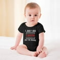 thumbnail image 2 of I Just Did 9 Months on The Inside Baby Bodysuit - Funny Newborn Outfit for Baby Shower Or Gift Black-style 12months, 2 of 7