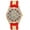 Gold/Red, variant on 48mm Montres Carlo Luxury Fashion Silicone Band Clubbing Hip Hop Men's Watch (Gold/Red)