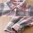 thumbnail image 4 of GYRATEDREAM Baby Boys Plaid Jacket Toddler Kids Long Sleeve Lapel Button down Pocketed Shirts Coats Shacket Cardigan Top for 13 Months-7 Years, 4 of 8