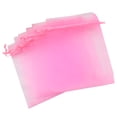thumbnail image 4 of 100 bolsitas de organza con cordón de 7 x 9 cm, para joyas, dulces, pequeñas bolsas de regalo para bodas (rosa), 4 of 5