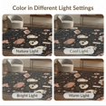 thumbnail image 7 of ODIKA 6'x9' Washable Area Rug Non-Slip, Easy Care, Black Beige Enchanted Nighttime Whimsical Motifs Intricate Owl, Skull, and Floral for Family Room, Living Room, Master Bedroom, 7 of 7