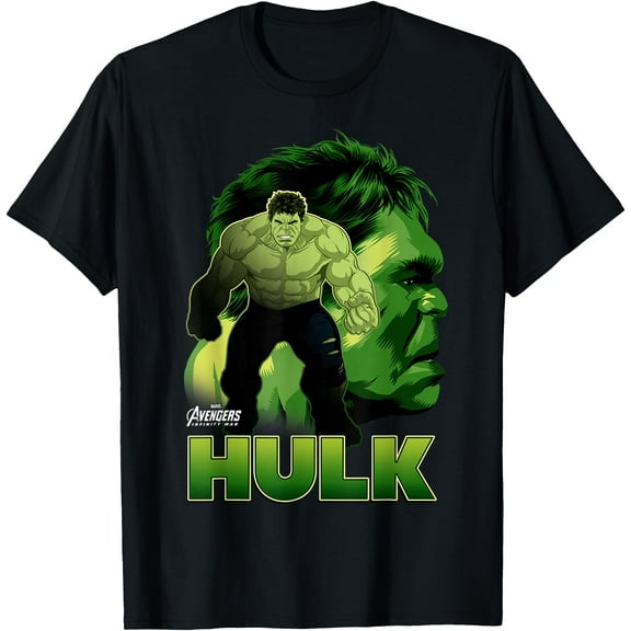 Hulk Big Head Profile Graphic DTG Print Unisex T-Shirt