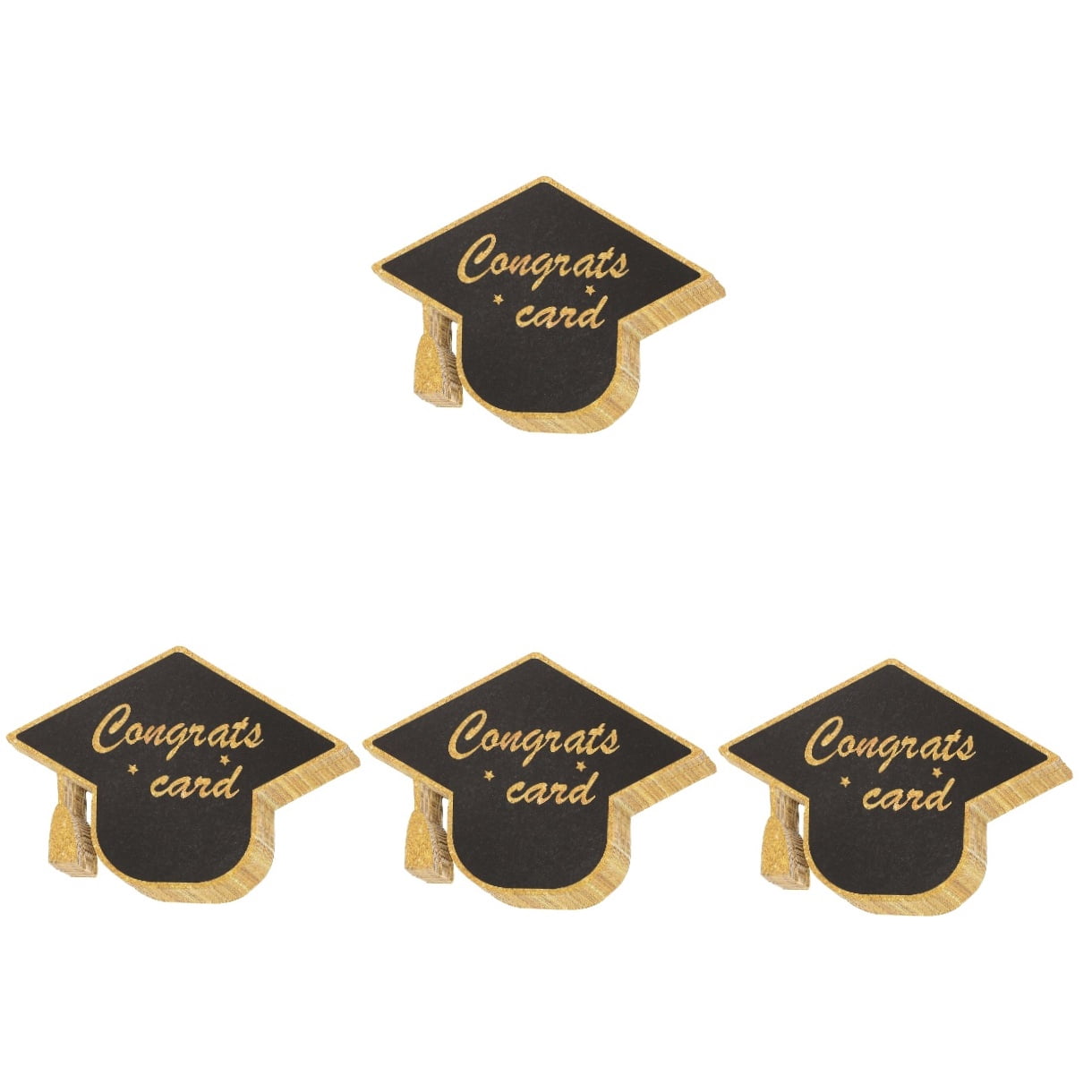 Worgeous 120 pcs  Graduation Theme Greeting Cards Paper Graduation Cap Shape Cards Presents