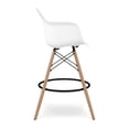 thumbnail image 4 of Aron Living Pyramid 28" Plastic Counter Stools with Arms in White (Set of 2), 4 of 6