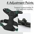 thumbnail image 4 of Reflective Dog Harness No Pull Dog Vest Harness With Handle, Breathable Padded Dog Chest Harness Adjustable for Small to Large Dogs, Black, Size L, 4 of 10