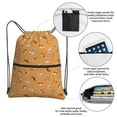 thumbnail image 4 of Wukai Cute Puppy J Waterproof Drawstring Backpack with Zipper Pocket,Large Foldable Gym Bag for Women and Men, Perfect for Sports, Yoga, and Travel, 4 of 8