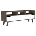 thumbnail image 5 of 2 Inner Drawers & 3 Open Shelves Tv Stand, Suits Up To 52" Tvs, Dark Brown/white Stand For Tvs Up 52", Brown/white, Shelves, Long, 5 of 6