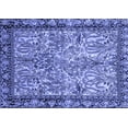 thumbnail image 1 of Ahgly Company Machine Washable Indoor Rectangle Persian Blue Traditional Area Rugs, 7' x 9', 1 of 4