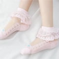 thumbnail image 6 of LYMAYTER 1-12Y 6 Pack Toddler Dress Socks Summer Double Ruffle Ankle Socks Girls Baby Cute Mesh Sock, 6 of 7