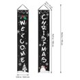 thumbnail image 2 of Letrero de bienvenida para porche de Navidad TANGJMXG Decoración navideña para fiesta Puerta de casa Negro Tamaño 180 x 33 cm, 2 of 3