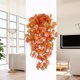 thumbnail image 4 of Árbol de Hojas de Arce de Acción de Gracias, Simulación de Decoración Colgante de Pared de Plantas Verdes, Simulación de Hoja de Arce de 5 Puntas, Colgante de Pared de Ratán, 4 of 6