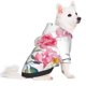 thumbnail image 2 of Fotbe Colorful Flowers Sudadera con Estampado para Perros Pequeños – Suéter con Capucha para Mascotas, Tela Suave de Forro Polar con Bolsillo-X-Small, 2 of 7