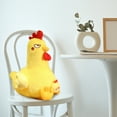 thumbnail image 6 of EUBUY Cute Cartoon Chicken Doll Plush Toys Chicken Stuffed Animal Soft Plush Toy for Children Boys Girls Yellow 21.65", 6 of 10