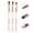 Pink-Oval, variant on MelodySusie 3Pcs Nail Art Brush Set, Sizes 8 10 14 for Acrylic Application and Powder Extension, Zebra