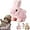 Pink, variant on Guvpev Easter Bunby Plush Toys, Soft Lifelike Interactive Rabbit Toys, Can Moves, Hops, Twitches & Wiggles Ears Bunny Stuffed Animals, Easter Basket Stuffers Gifts for Kids & Bunny Lovers