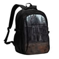 thumbnail image 1 of Easygdp Gloomy Mansion Forest Scene Mochila para Laptop de Viaje con Puerto USB, Mochila para Laptop con Puerto de Carga USB para Mujeres y Hombres, 1 of 7