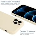 thumbnail image 4 of ORUYROP iPhone 12 Pro Max Case Compatible with iPhone 12 Pro Max Matte Silicone Gel Cover with Full Body Protection Anti-Scratch Shockproof Case 6.7 inch (Antique White), 4 of 7