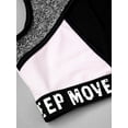 thumbnail image 6 of MSemis Kids Girls Two Piece Yoga Sports Suit Crop Top with Athletic Leggings Grey 12, 6 of 7