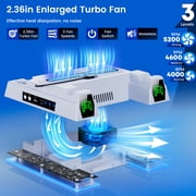 PS5 Cooling Stand with Dual PS5 Charging Dock,ESYWEN PS5 Accessories,Cooling Station for Playstation 5 Pro,Slim,Disc,Digital