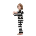 thumbnail image 4 of SDNall Hallowen Pajamas Family Boys Girls Hallowen Fashion Bandage Print Plush Long Sleeved Jumpsuit Family Parent-Child Wear Kid, 4 of 8