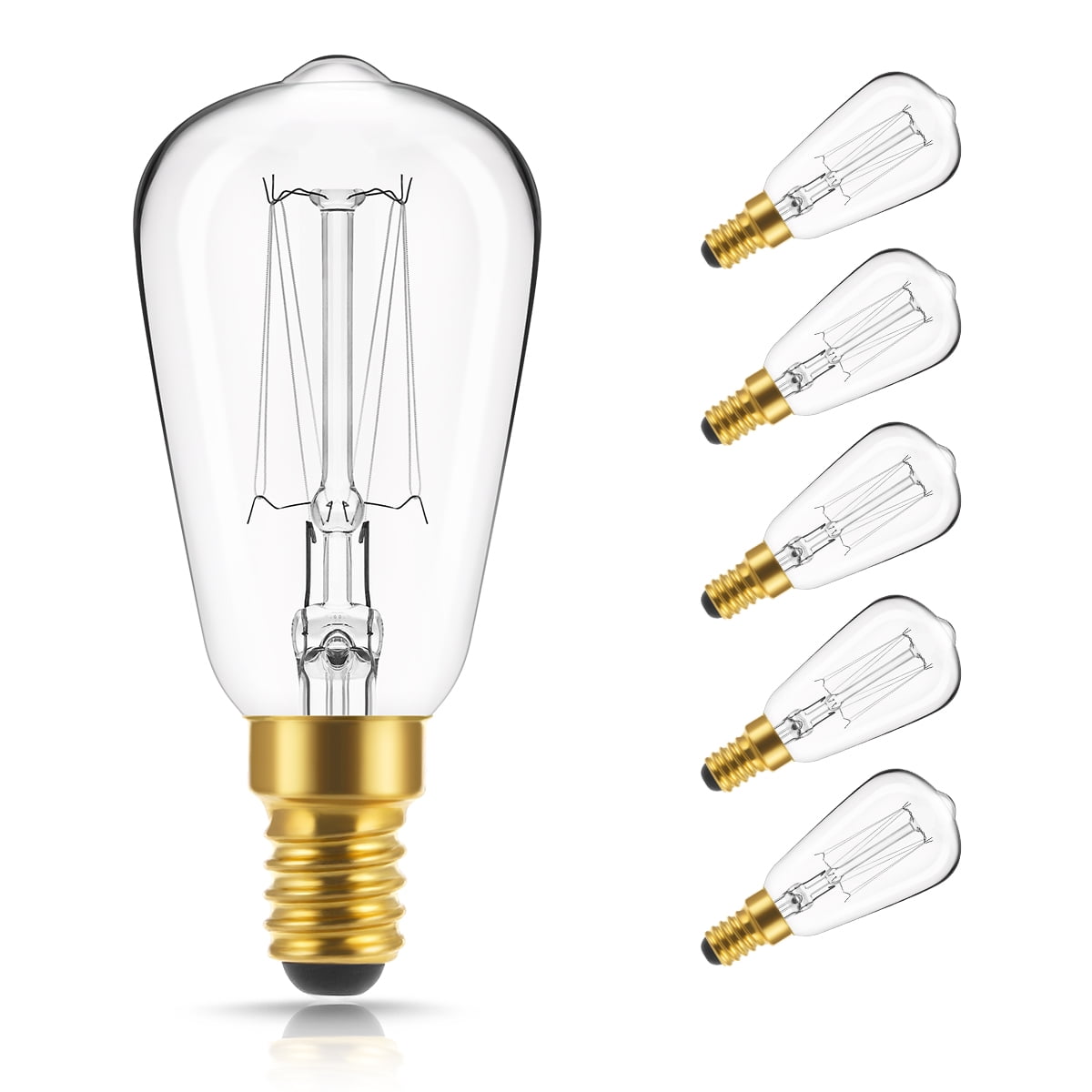 3 Pack Incandescent a19 25W Clear Yellow 1pk Med Base 130V Globe Brand 