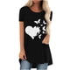 thumbnail image 1 of Tops Para Mujer Elegantes Blusas Casuales Camisas Estampado de Moda Manga Corta Camiseta Suelta Túnica Odeerbi  ODB167717, 1 of 4